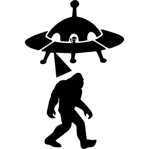 40449# Die-Cut Vinyl Decal UFO Car Sticker Waterproof Auto Decors on Car Body Bumper Rear Window