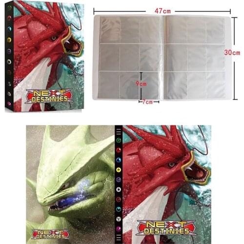 432Pcs Pokemon SUN MOON Red Gyarados Holder Toys Collections Cards francaise Album Book Loaded List Toys Gift for Children