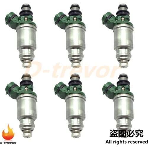 6pcs OEM 23250-74100 Fuel Injector Nozzle For Toyota Camry Celica MR2 Solara 2.2 RAV4 2.0L 23209-74100 2320974100 2325074040