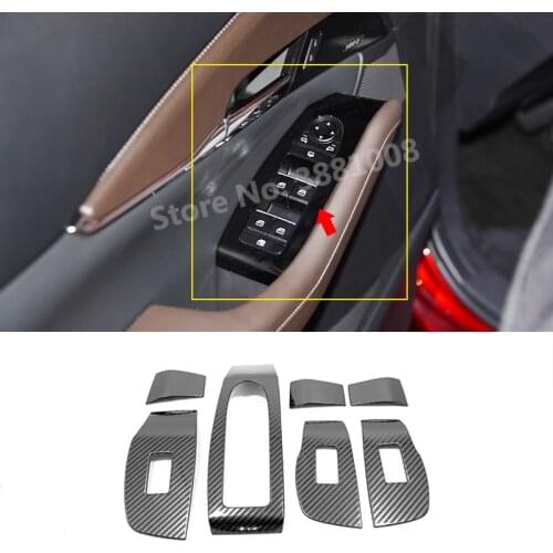 Stainless Steel For Mazda CX-30 2020 2021 Accessories Auto Door Window Glass Lift Control Switch Panel Cover Trim Car Styling