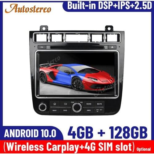 IPS Screen Carplay For Volkswagen Touareg 2010-2017 Android 10.0 4+128G Car GPS Navigation Multimedia Player Auto Radio Headunit