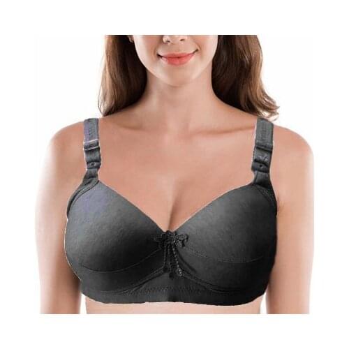 Super Large Cup C D E B Bralette Top Smooth Brassiere Cotton Thin Bra Sexy Women Underwear Push Up Bh Plus Size 34-48 Bts C08