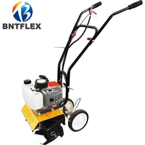 52cc 2.5Hp Walk-behind Tractor Cultivator Plants Motocultor Soil Loosening Equipment Home Garden Small Tiller Rotary Hoe Machine