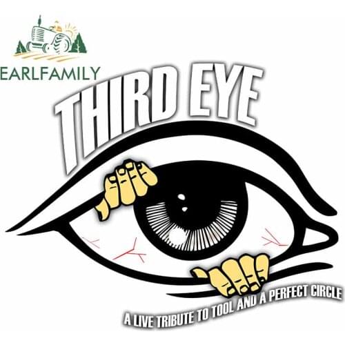 EARLFAMILY 13cm x 10.1cm For THIRD EYE Window Car Stickers Air Conditioner Decal Vinyl Material Creative Sticker Decoration