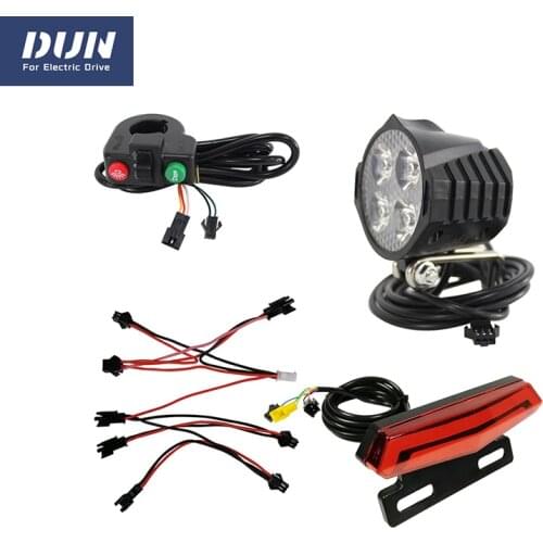 Electric Bicycle Lamp Front Headlight Horn Turn Light Taillight For E-bike Conversion Kits