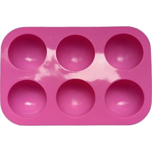 Pudding Baking Mold Half-ball Shaped Cake Tools Muffin Cupcake Ice Cube Silicone Mould Kitchen Baking Tool Accessory