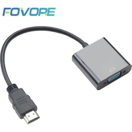 HDMI-Compatible Male to VGA Famale Cable Converter Converter Adapter Digital Analog HD 1080P For PC Laptop Tablet vers VGA
