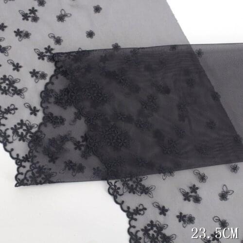 29Yards Lovely Lace Trim Grey Black Embroidered Tulle Lace Trimming Fabric for Underwear Bra Lingerie Sewing High Quality New