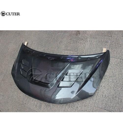 For Honda Fit Carbon Fiber engine hood cover with holes Bonnets engine Covers Car body kit 13-18