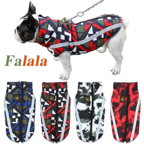 Pet Jacket for Large Dogs Waterproof Reflective Coat Warm Winter Clothes for Big Dogs Labrador Overalls Chihuahua Pug Clothing