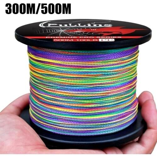 300M/500M Outdoor fishing 6-100lb Braided Fishing Line Strong 4 Strands Multi Fishing Line Fishing Tackle Tools hilo de pescar