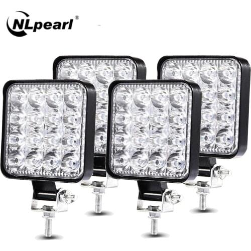 Nlpearl 48W Mini Led Work Light Offroad 4X4 LED Light Bar For Trucks Car Tractor Boat SUV ATV Barra Led 12V 24V Working Light