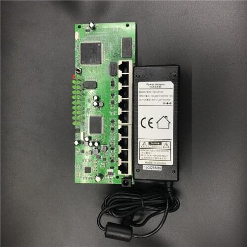 ANDDEAR 9 port POE router module manufacturer t sell full Gigabit 10/100/1000M POE 48V2A router modules OEM wired router module