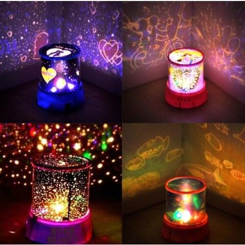 New Second Generation Romantic Starry Lights Silent Color Led Projection Lamp Starry Sky Night Light Dream Gift