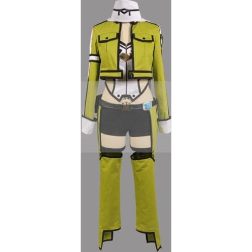 Customize SAO Gun Gale Online GGO Sinon Cosplay Costume Outfit