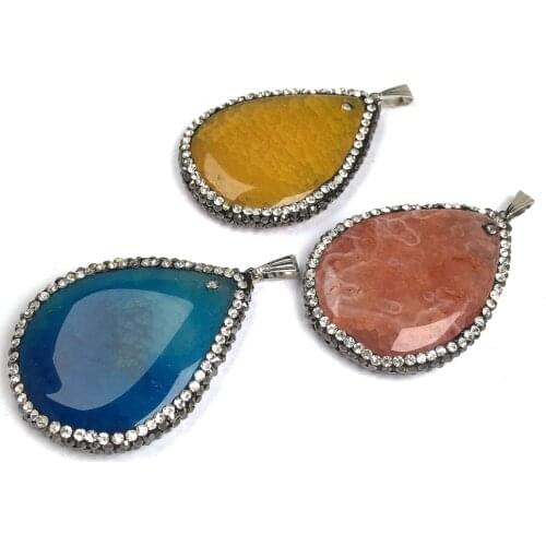 Wholesale Natural Rose Quartzs Crystal Stone Pendants Charms Elegant Jewelry Making Necklace Fit Women Accessories