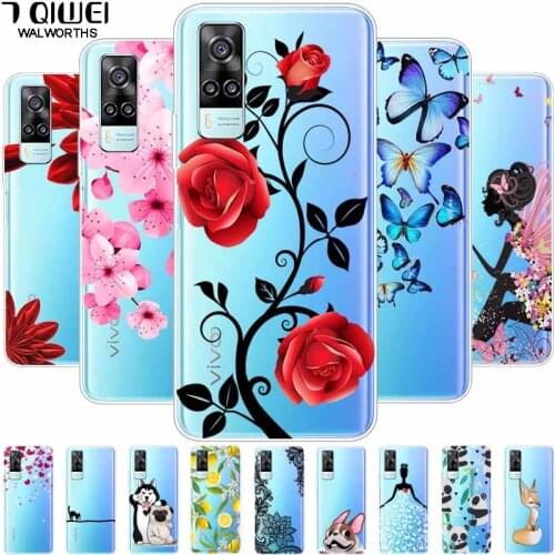 Clear Case For vivo Y31 2021 Case V2036 TPU Soft Silicone Funda for Vivo V21e V21 4G Phone Cases Transparent Hoesje V 21e 21