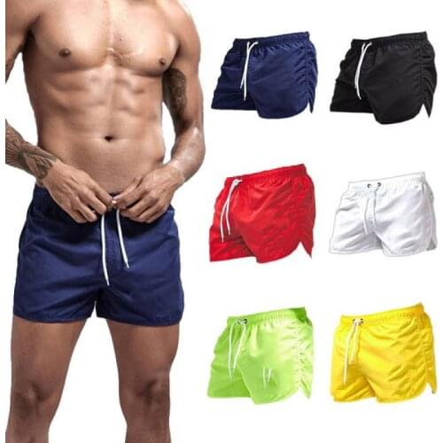 Summer Men Sports Shorts Mens Casual Fitness Shorts Breathable Cool Mens Beach Swimming Trunks Men Workout Sports Short Pants