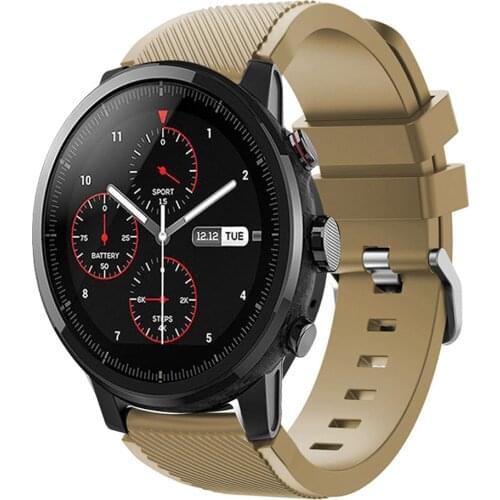 Silicone Smart Watch Watchband Bracelet Soft Silicagel Sport Watch Band Strap For Amazfit Stratos Smart Watch Elastic Belt