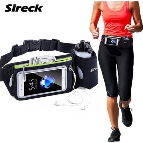 Sireck Sport Gym Bag Waterproof Running Waist Bag 6.0'' Touchscreen Phone Case Men Women Sports Water Belt Fitness Run Bag