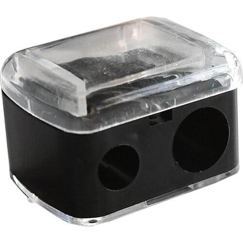 1 Pc Women Ladies Double Holes Sharpener Pencil Sharpeners For Cosmetic Brushes Eyeliner Pencil Makeup Pencils Wholesale