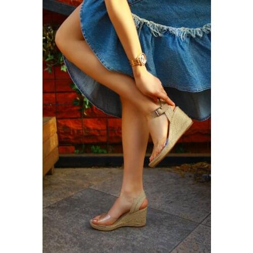 Skin Transparent Women 'S Wedges Shoes