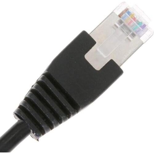 RJ45 LAN Ethernet Extension Cord 1 Male to 2 Female Network Cable Splitter Network Extension Cable Network Port Adapter