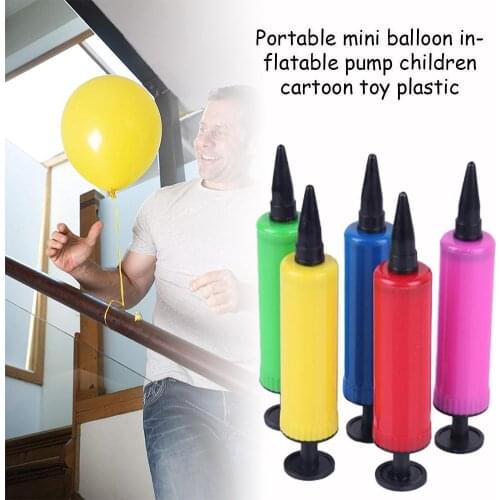 1 Pcs Balloon Pump Balloon Accessories Hand Push Mini Tools Pump Useful Balloon Portable Inflator Plastic Air Foil Decorati R6H0