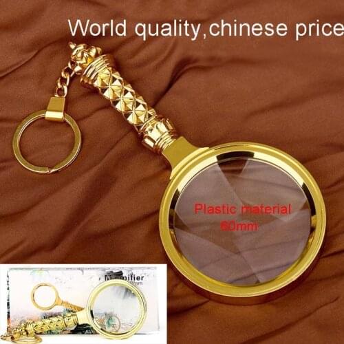 Upscale Floral Handheld Magnifying Glass 20X10 Times Gem Identification High Childrens Plastic Metal Magnifying Glass gift