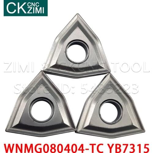 WNMG080404-TC YB7315 carbide Inserts External Turning Tools lathe tools wood turning CNC inserts tools WNMG 080404 for cast iron