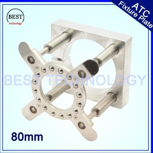 Spindle Motor Clamping Bracket Diameter 80mm Automatic Fixture Plate Device for water cooled / air cooling CNC spindle motor