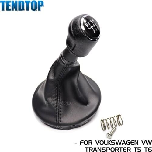 1Pcs 5/6 Speed Gear Shift Knob Lever Scick Gaiter Boot Cover Car Assessories For VW Transportr T5 T5.1 T6 2003 2005-2011