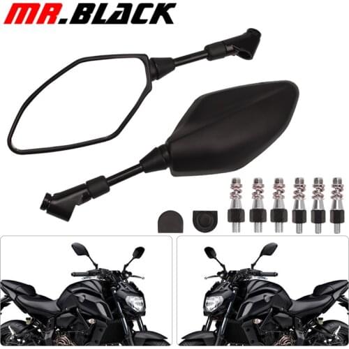 10MM Bolt RearView Mirrors For Yamaha MT25 MT03 MT07 FZ-07 MT09 FZ-09 FJ-09 MT10 MT25 FZ-10 FZ8 FZ6 Fazer FZ6R XJ6 XSR700 XSR90