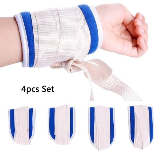 4Pcs/Set New Fashion Medical Limbs Restraint Strap Patients Hands And Feet Limb Fixed Strap Belt For Elderly Mental Patient Use