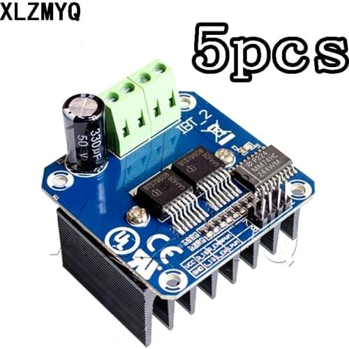 5PCS / Double BTS7960 43A H-bridge High-power Motor Driver Module/smart Car/ Stepper Motor Driver Module BTS7960B 5V 12V 24V