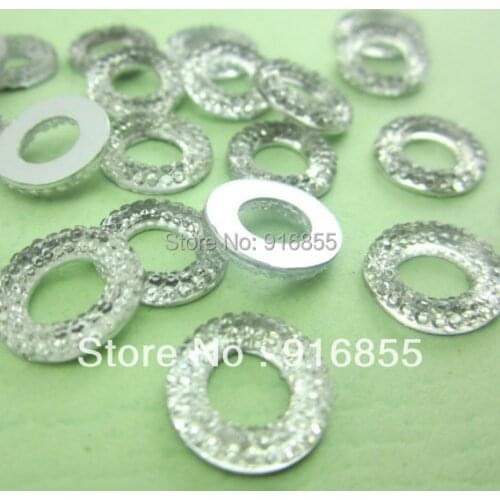 Free shipping 14*13mm 24pcs Letter/Alphabet "O" Flatback Crafts Resin Rhinestone beads For DIY Decoration