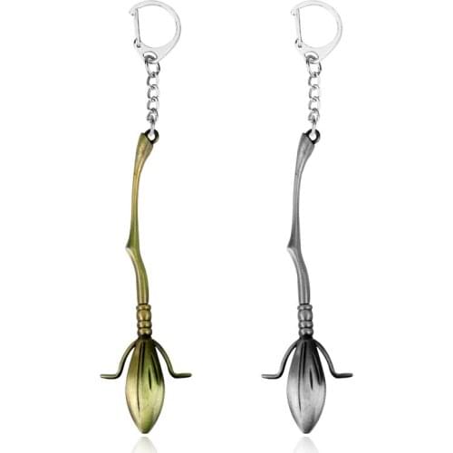 New Movie Films Harri Flying Broom Keyring Magic Potter Broom Metal Alloy Model Keychain Fashion Souvenirs Pendant Key Ring Toys