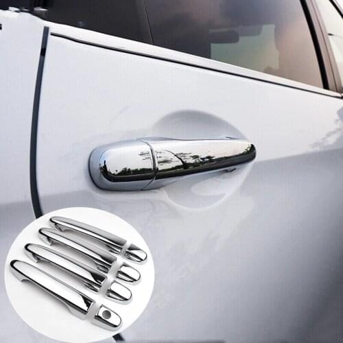 For Honda CR-V CRV / CIVIC 2012 2013 2014 2015 2016 ABS Chrome Door Handle Covers trim sticker Car Exterior Accessories 8pcs