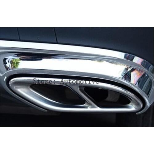 For Mercedes Benz GLC C E-Class C207 Coupe 2014-2017 W212 W213 W205 X253 C180 C200 Steel Exhause Air filter 2 TO 4 Cover Trim