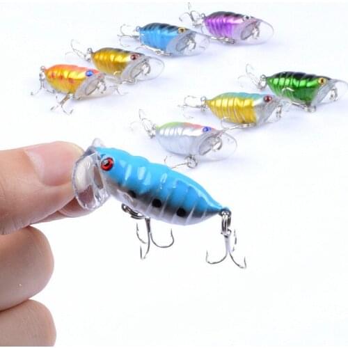 Free Fisher 8pcs/Lot Fishing Lure 4cm 4.4g Cicada Bait Insects Fly Fishing Accessories Artificial Bait Carp Fishing