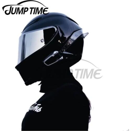 JumpTime 13 x 8.5 cm Girl Moto Motorcycle Truck Decal DIY Anime JDM Car Stickers Custom Waterproof Refrigerator JDM Decoration