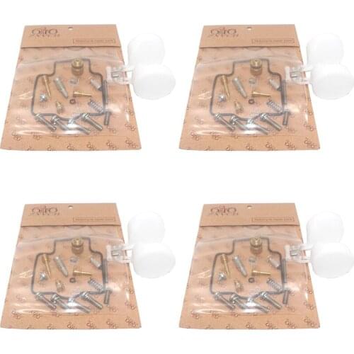 4 set for ZX600D ZZR600D 1990-1992 ZX600E ZZR600E ZX600 ZZR600 Motorcycle carburetor repair kit oil cup float