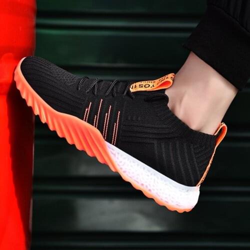 Sports Running Shoes Mens Breathable Mesh Breathable Walking Mens Sports Shoes Comfortable White Fashion Casual Sports Shoes
