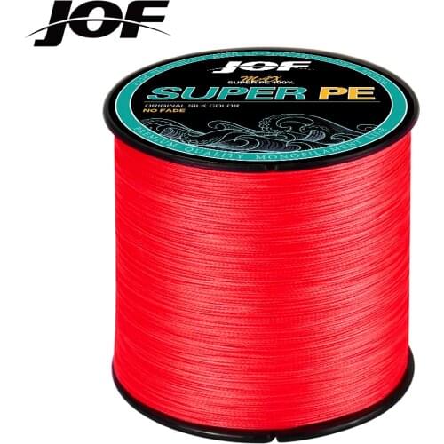 JOF SUPER PE X8 Strong 100M 8 Strand Weaves PE Braided Fishing Line Multifilament 9.1-45.4KG