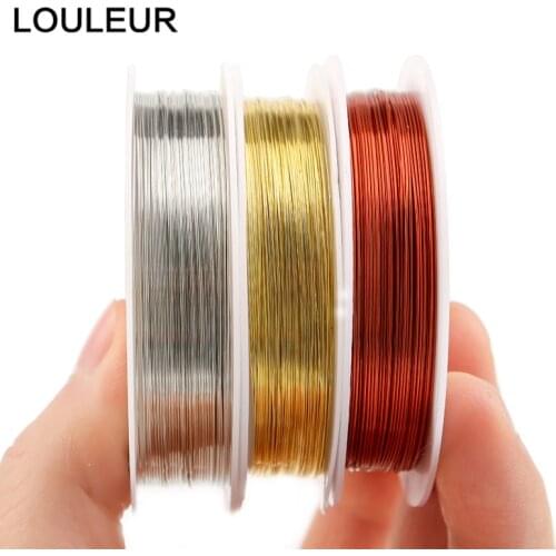 10m/lot Dia 0.3mm Copper Wire Jewelry Making Cords Thread Metal String Wire For DIY Beads Jewelry Earring Making Wholesale