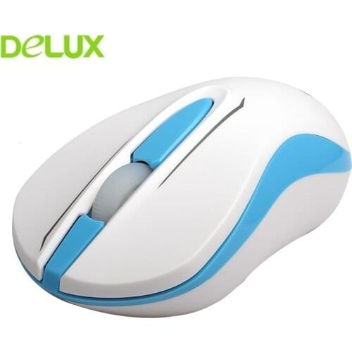Delux M137 2.4G Wireless Mouse For Kids Ergonomic Mini USB Optical Office Mice 1000 DPI Computer Mouse For PC Laptop