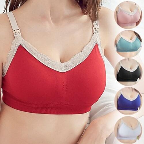 Maternity Underwear Bra Cotton Slim Elastic Soft Arch Pregnancy Women Top for Feeding Nursing Breastfeeding Clothes Bralette