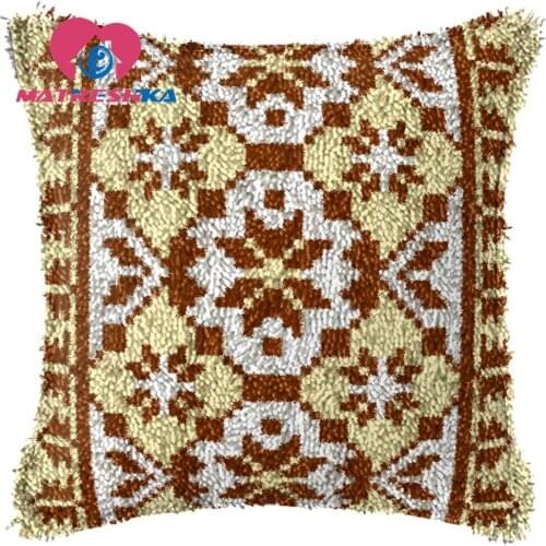 Mandala cross-stitch pillow latch hook kits embroidery carpet do it yourself embroidery pillow Foamiran for crafts home decor