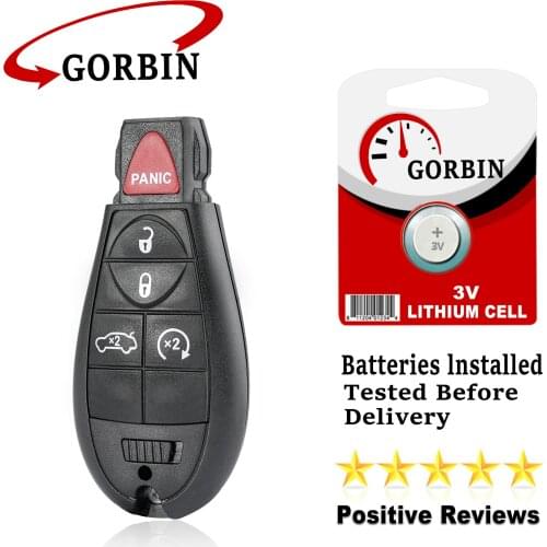 GORBIN 4+1 5 Buttons Car Remote Key for Dodge Charger Challenger Durango Magnum for Chrysler 300 433.8Mhz 7941 Chip Y160 Blade