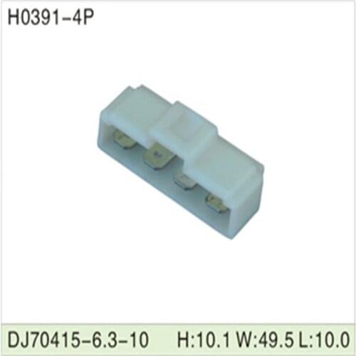 Free shipping 500pcsDJ70415-6.3-10 4Pin 6.3mm AMP Car Electrical Wire Connectors for VW,BMW,Audi,Toyota,NISSAN AND other